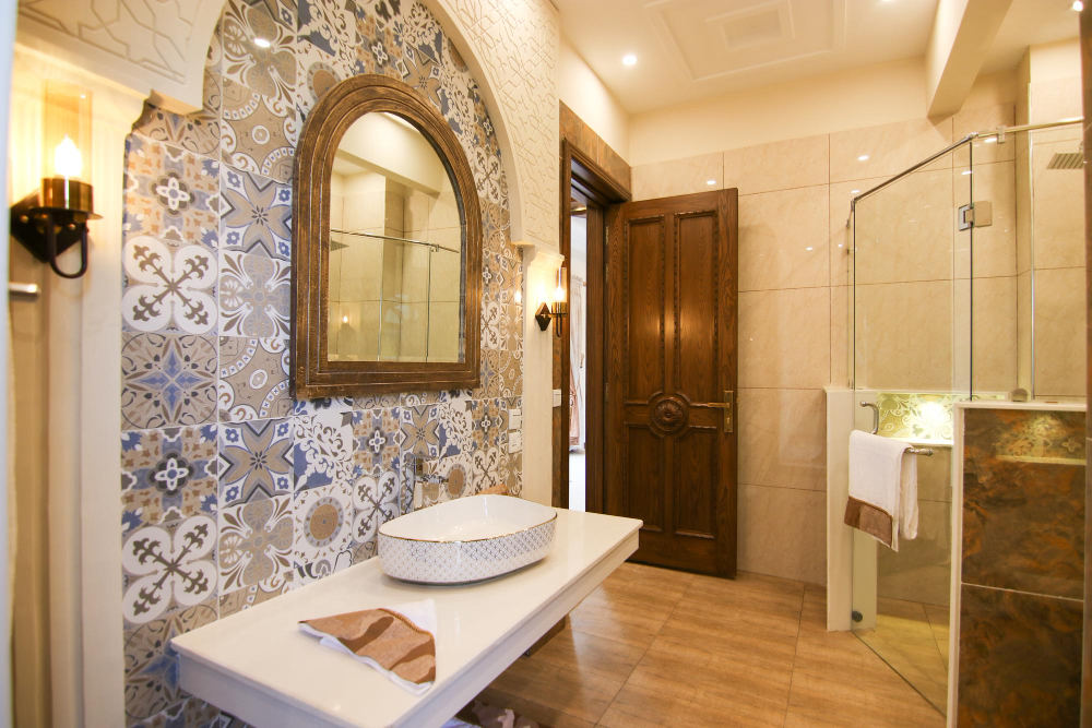 Salle de bain en zellige